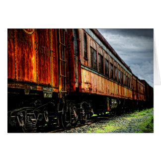 Abandoned Train - Blank Card