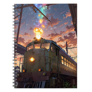 Abandoned Train Station Anime Style Notebook
