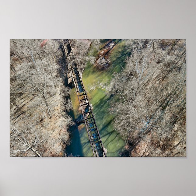 Abandoned Train Trestle Royersford PA Poster (Front)