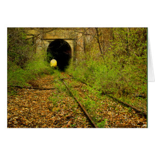 Abandoned train tunnel