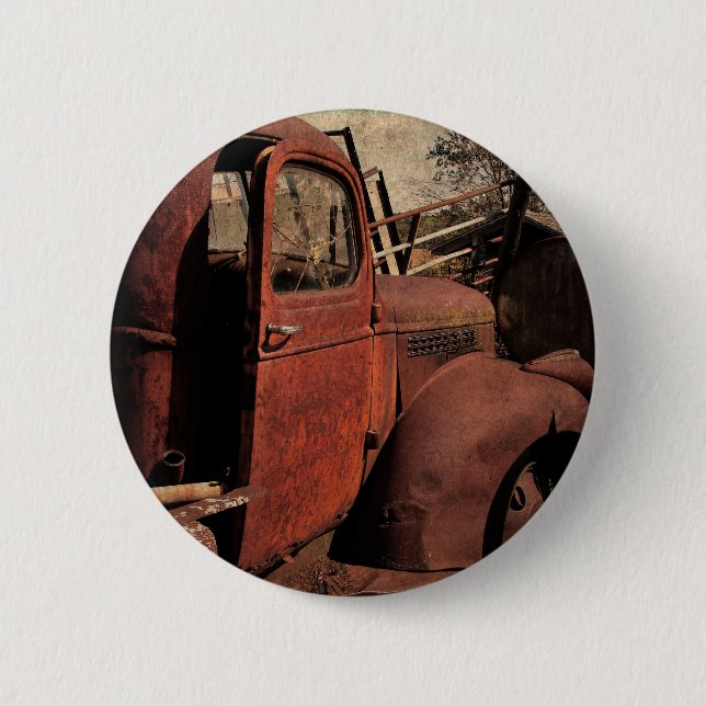 Abandoned Truck 6 Cm Round Badge (Front)