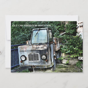 Abandoned truck on invitation