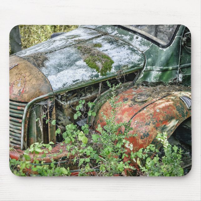 Abandoned Vintage Truck Mouse Mat (Front)