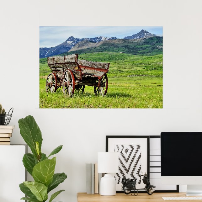 Abandoned Wagon Framed Print (Home Office)