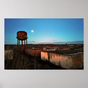 Abandoned Whiskey Distillery Linfield PA Poster