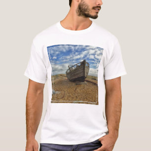 Abandoned Wooden Fishing Boat Dungeness T-Shirt