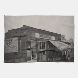 Abanoned Feed Store Tea Towel