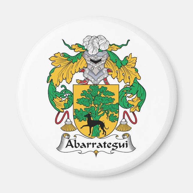 Abarrategui Family Crest Magnet (Front)