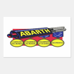 Abarth Exhaust Sticket Rectangular Sticker