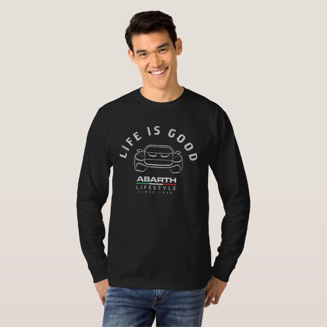 Abarth Life is Good T-Shirt (Front Full)