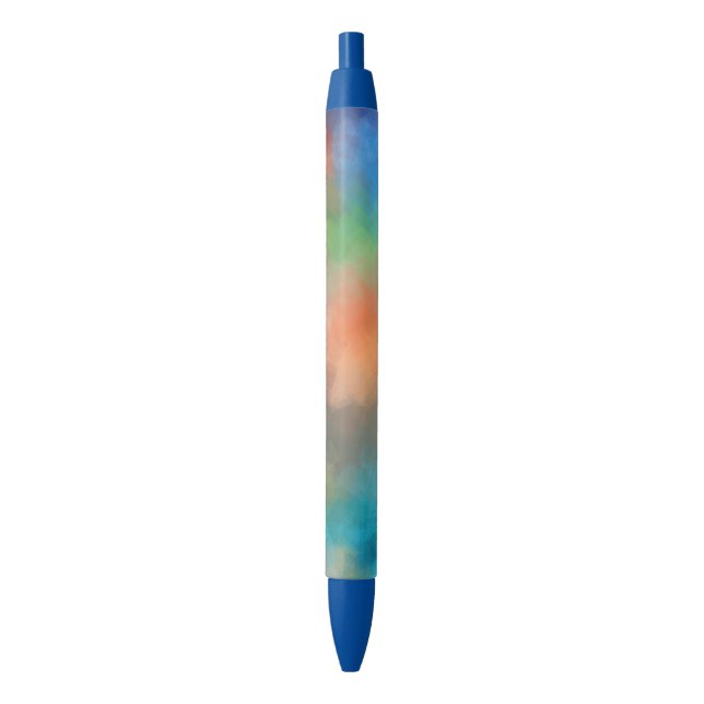 Abatract Art Colourful Modern Trendy Template Blue Ink Pen (Front Vertical)