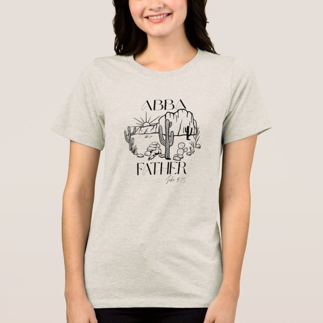 Abba Father Western Tri-Blend Shirt (Front)