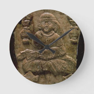Abbasid Plaque, Iraq or Iran, 12th century (ivory) Round Clock