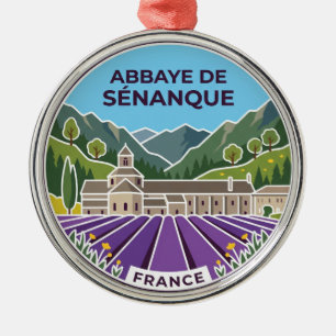 Abbaye de Sénanque France Metal Tree Decoration