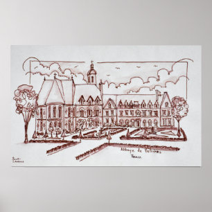 Abbaye de Valloires   Argoules, France Poster