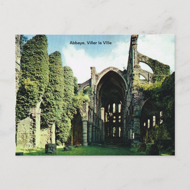 Abbaye, Viller la VIlle Postcard (Front)