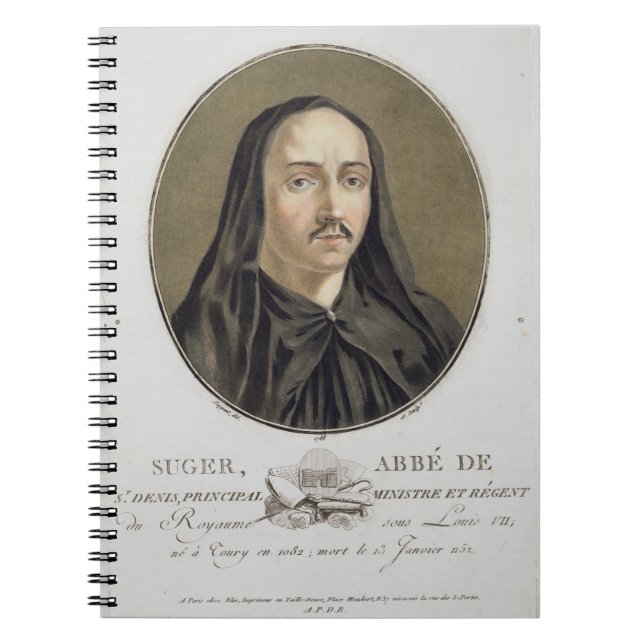 Abbe de Suger (1082-1151) from 'Portraits des gran Notebook (Front)