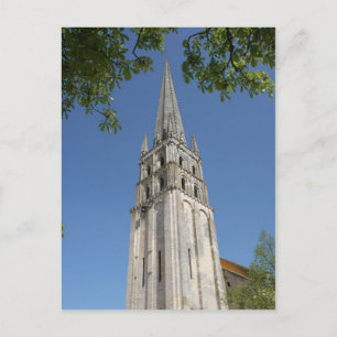 Abbey church spire postcard