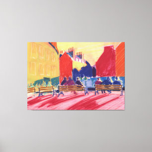Abbey Churchyard Bath Canvas Print