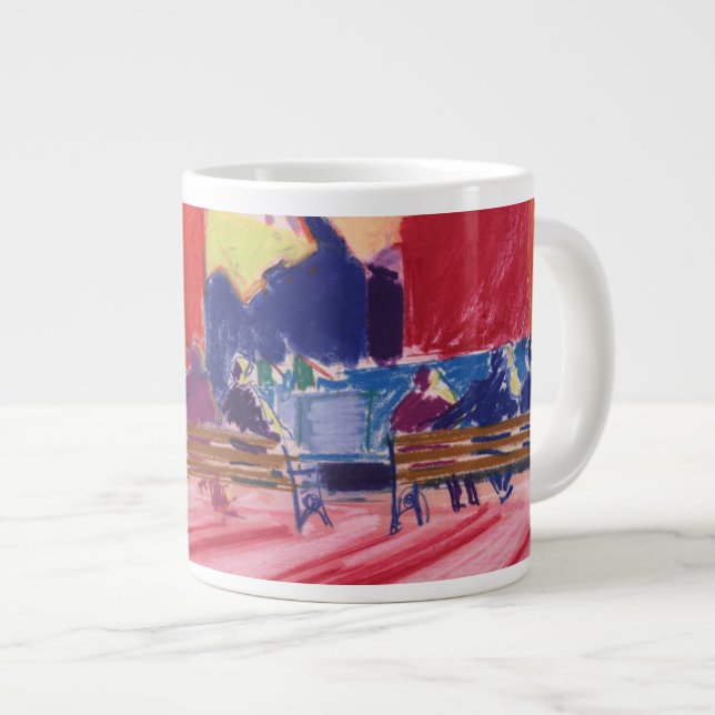 Abbey Churchyard Bath Large Coffee Mug (Front Right)