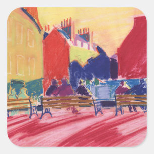 Abbey Churchyard Bath Square Sticker