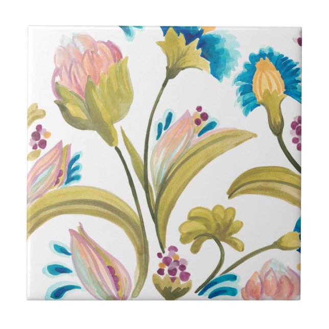 Abbey Floral Tiles - Spring Flowers (Front)