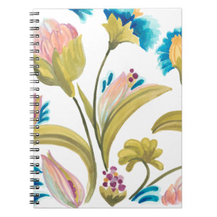 Abbey Floral Tiles - Spring Flowers Notebook
