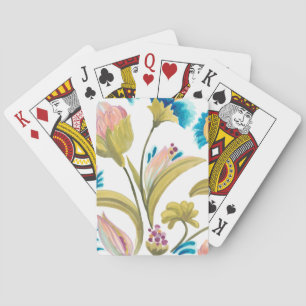 Abbey Floral Tiles - Spring Flowers Playing Cards