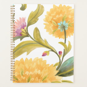 Abbey Floral Tiles - Yellow Flowers Planner