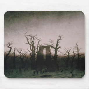 Abbey in the Oakwood, 1810 Mouse Mat