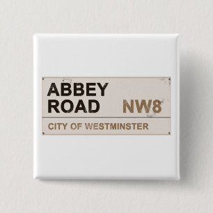 Abbey Road London England - vintage 15 Cm Square Badge