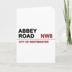Abbey Road London England - vintage Holiday Card