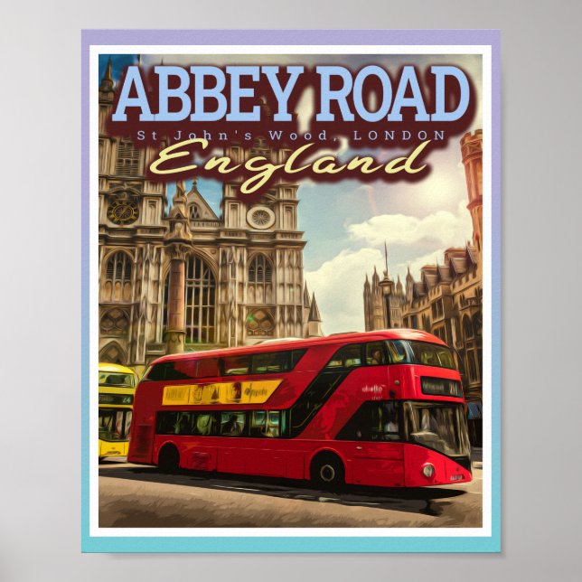 ABBEY ROAD LONDON - ENGLAND'S ICONIC ROAD POSTER (Front)