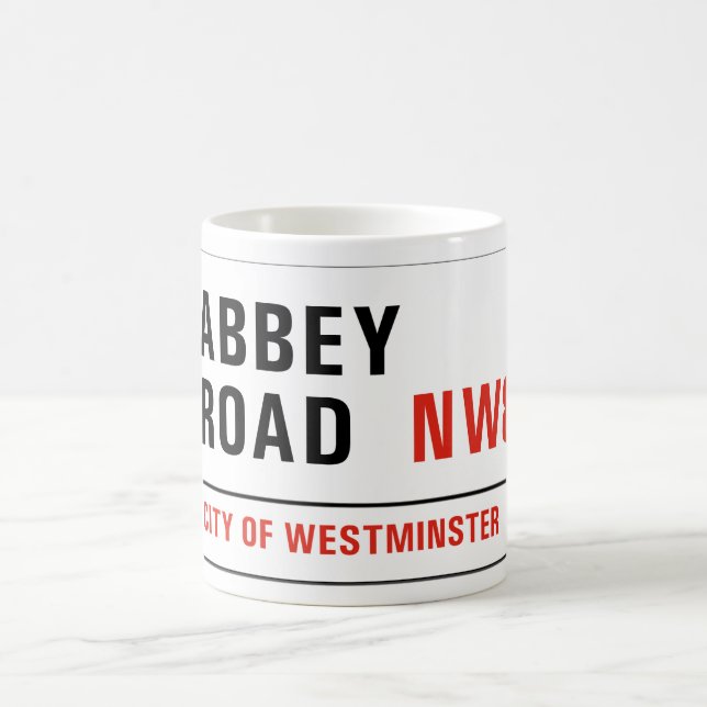 Abbey Road, London Street Sign Coffee Mug (Center)