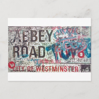 Abbey Road Sign Postcard