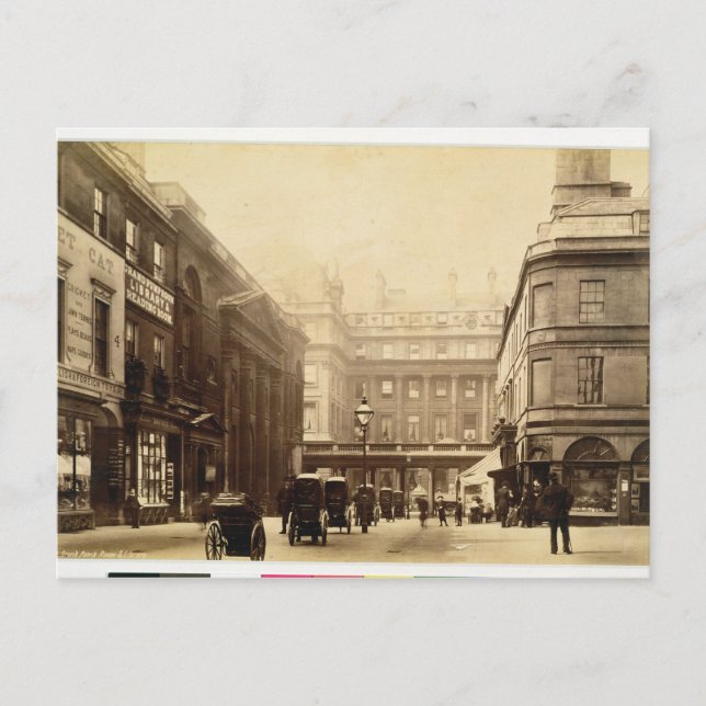 Abbey Square and Pump Rooms, Bath, c.1880 (b/w pho Postcard (Front)