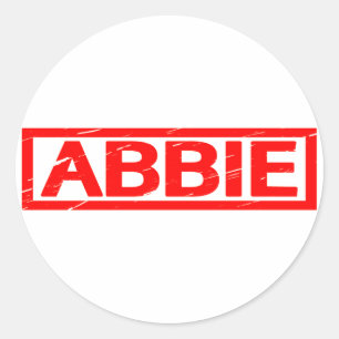Abbie Stamp Classic Round Sticker