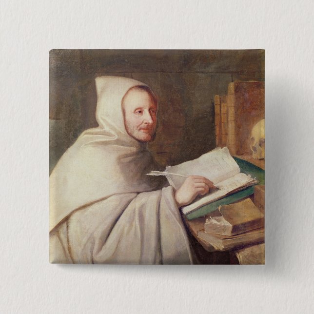 Abbot Armand-Jean le Bouthillier de Rance 15 Cm Square Badge (Front)