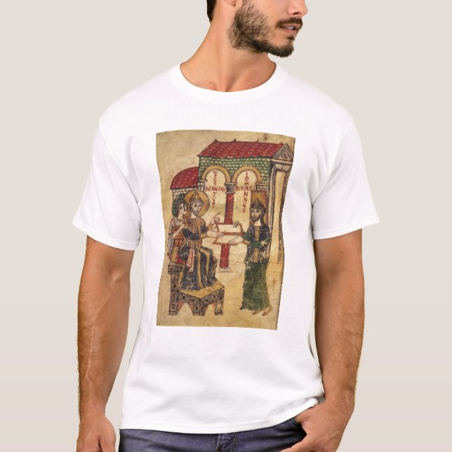 Abbot John offering manuscript Benedict T-Shirt (Front)