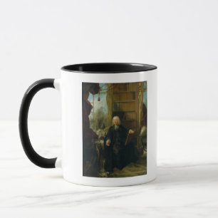 Abbot Nollet  in his study, in chateau Mug