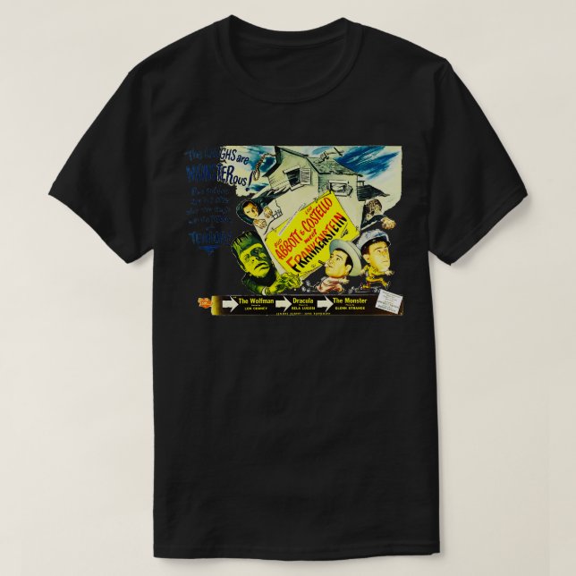 Abbott and Costello Meet T-Shirt (Design Front)