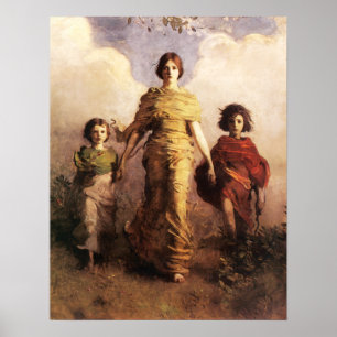 Abbott Handerson Thayer A Virgin Poster