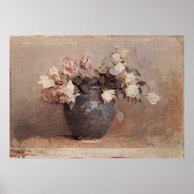 Abbott Handerson Thayer Roses Poster (Front)