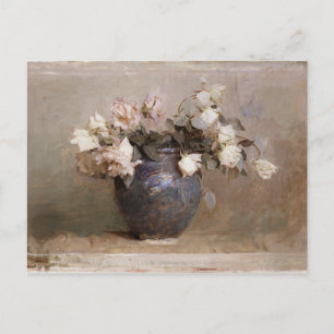 Abbott Handerson Thayer Roses Still Life Flowers Postcard