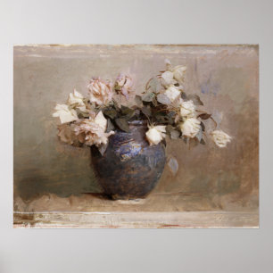 Abbott Handerson Thayer Roses Still Life Flowers Poster