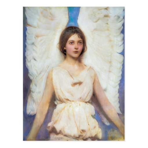 Image of Abbott Handerson Thayer Vintage Angel Postcard