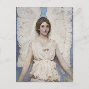 Abbott Thayer Angel Vintage Victorian Fine Art Postcard