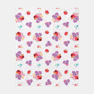 Abby And Elmo 2 Cute Pattern Fleece Blanket
