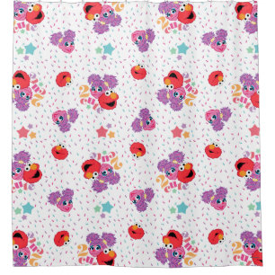 Abby And Elmo 2 Cute Pattern Shower Curtain