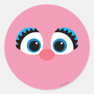 Abby Cadabby Big Face Classic Round Sticker